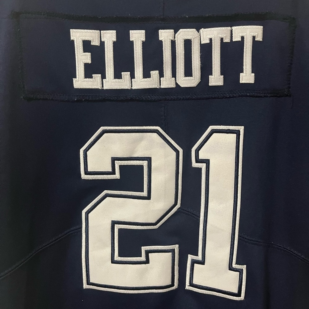 Navy Blue Jersey with White Lettering